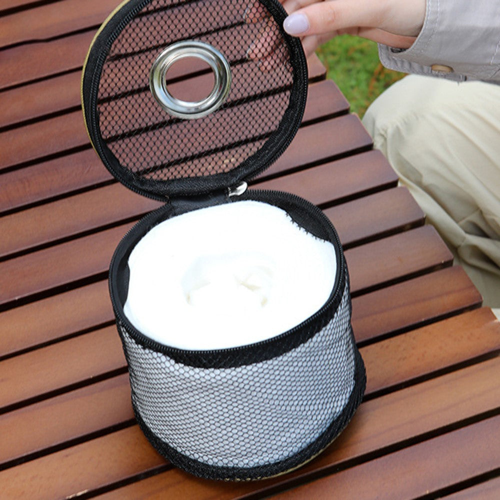 AOTU AT6948 Outdoor Camping Tissue Box Roll Paper Holder Mesh Storage Bag for Toilet Paper