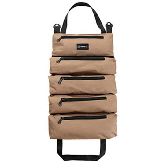 AOTU AT6944 Camping Tool Roll Bag Oxford Cloth Tools Organizer Roll Up Storage Pouch