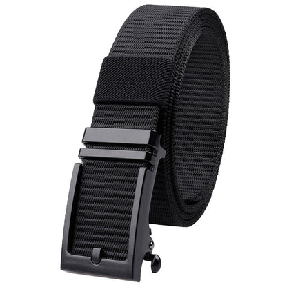 SN-P026 125cm Men's Outdoor Nylon Belt Webbing Work Belt with Alloy Buckle