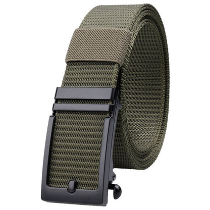SN-P026 125cm Men's Outdoor Nylon Belt Webbing Work Belt with Alloy Buckle