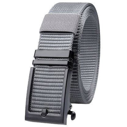 SN-P026 125cm Men's Outdoor Nylon Belt Webbing Work Belt with Alloy Buckle