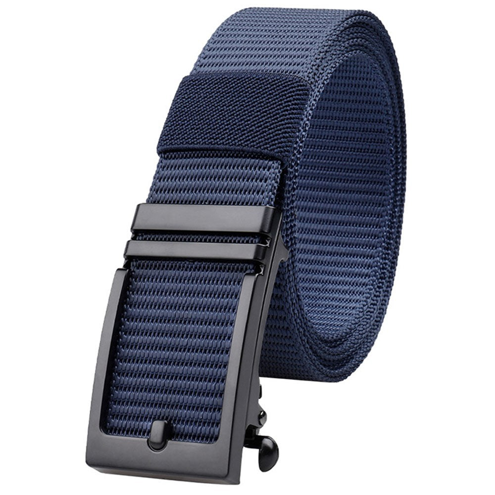 SN-P026 125cm Men's Outdoor Nylon Belt Webbing Work Belt with Alloy Buckle