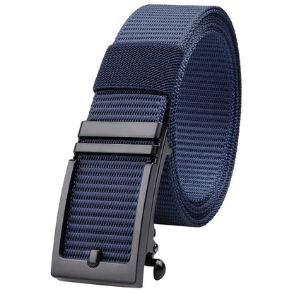 SN-P026 125cm Men's Outdoor Nylon Belt Webbing Work Belt with Alloy Buckle