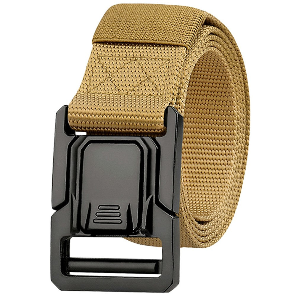 SN-P113 125x3.8cm Men's Nylon Web Tactical Belt Adjustable Work Belt with Zinc Alloy Buckle