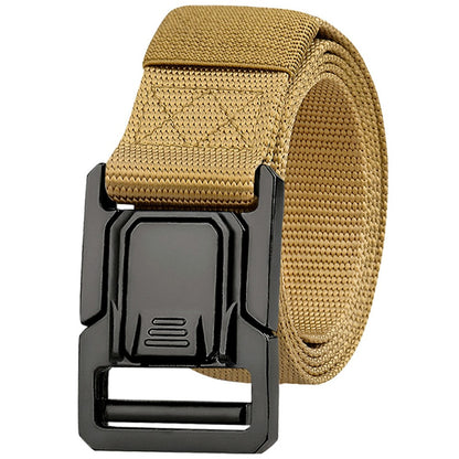 SN-P113 125x3.8cm Men's Nylon Web Tactical Belt Adjustable Work Belt with Zinc Alloy Buckle