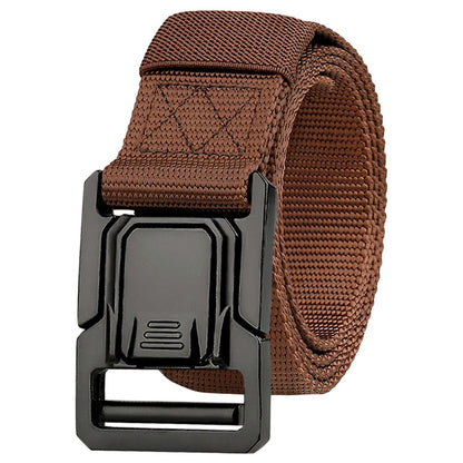 SN-P113 125x3.8cm Men's Nylon Web Tactical Belt Adjustable Work Belt with Zinc Alloy Buckle