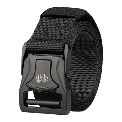 SN-P104 125x3.8cm Men's Nylon Webbing Belt Tactical Training Work Belt with Zinc Alloy Buckle