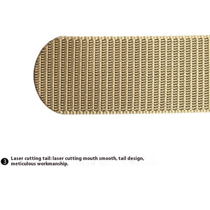 SN-P098 Men's Nylon Webbing Belt Wear-Resistant Work Belt with Auto-Locking Zinc Alloy Buckle