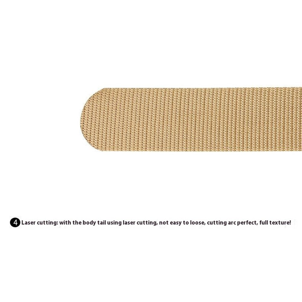 SN-P118 125x3.8cm Men's Nylon Webbing Belt Tactical Training Work Belt with Zinc Alloy Press-Type Buckle