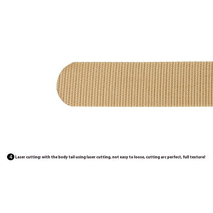 SN-P118 125x3.8cm Men's Nylon Webbing Belt Tactical Training Work Belt with Zinc Alloy Press-Type Buckle
