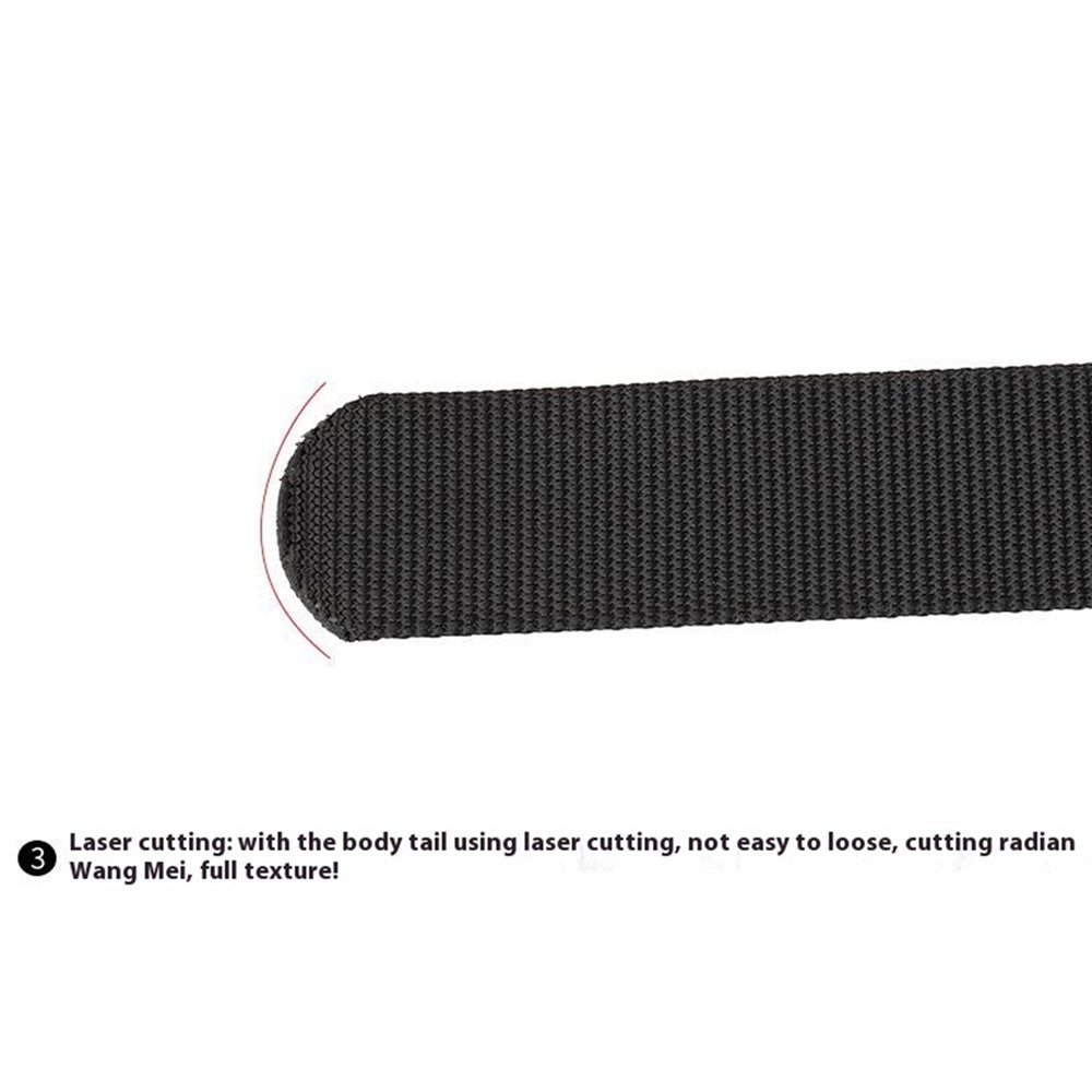 SN-P099 125x3.8cm Men's Nylon Web Tactical Belt Outdoor Work Belt with Zinc Alloy Buckle