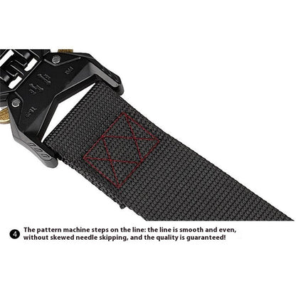 SN-P099 125x3.8cm Men's Nylon Web Tactical Belt Outdoor Work Belt with Zinc Alloy Buckle