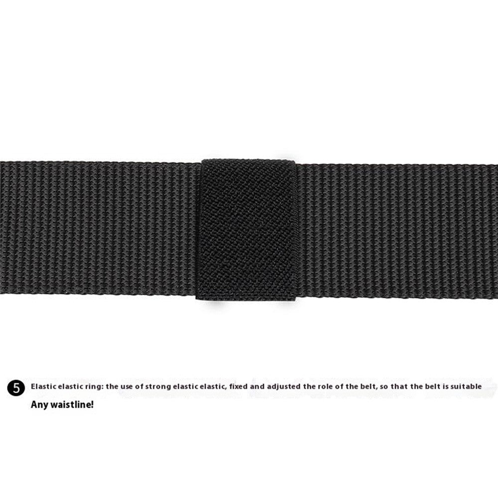 SN-P099 125x3.8cm Men's Nylon Web Tactical Belt Outdoor Work Belt with Zinc Alloy Buckle
