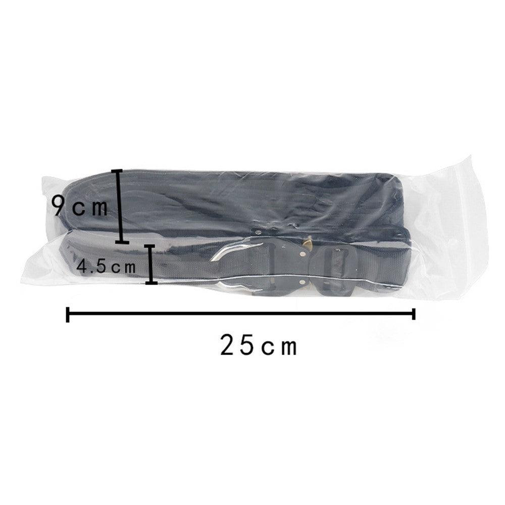 SN-074 Men's Nylon Webbing Belt Thickened Tactical Training Belt with Zinc Alloy Buckle