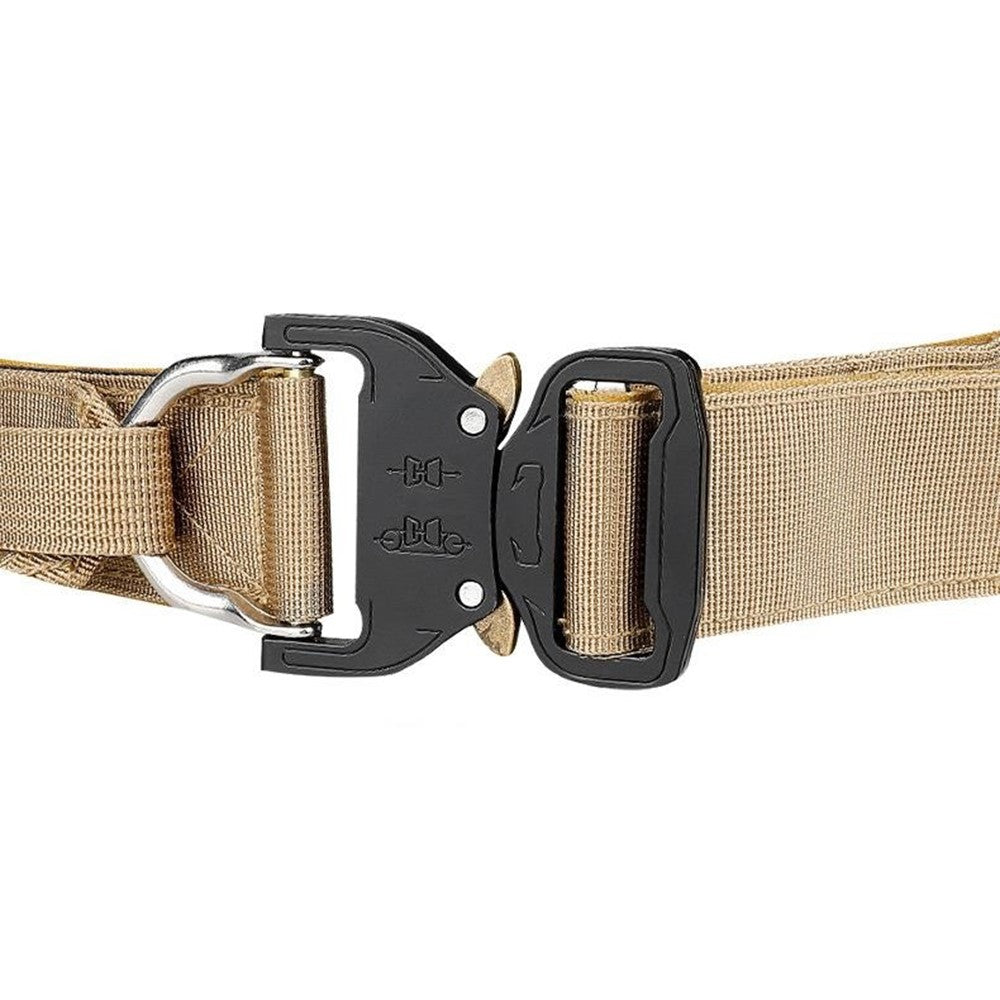 SN-074 Men's Nylon Webbing Belt Thickened Tactical Training Belt with Zinc Alloy Buckle