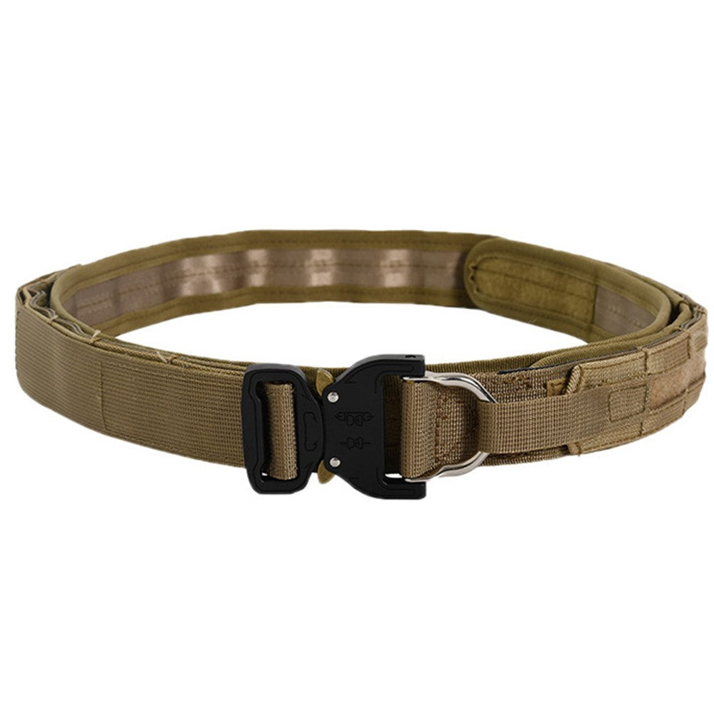 SN-074 Men's Nylon Webbing Belt Thickened Tactical Training Belt with Zinc Alloy Buckle