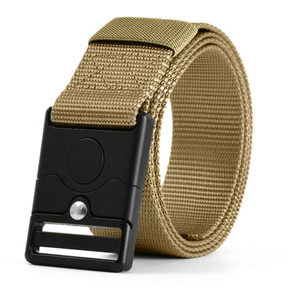 SN-P119 125x3.8cm Men's Nylon Webbing Belt Tactical Training Work Belt with Press-Type Zinc Alloy Buckle