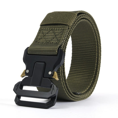 SN-P120 125x3.8cm Men's Nylon Webbing Belt Tactical Training Work Belt with Zinc Alloy Buckle