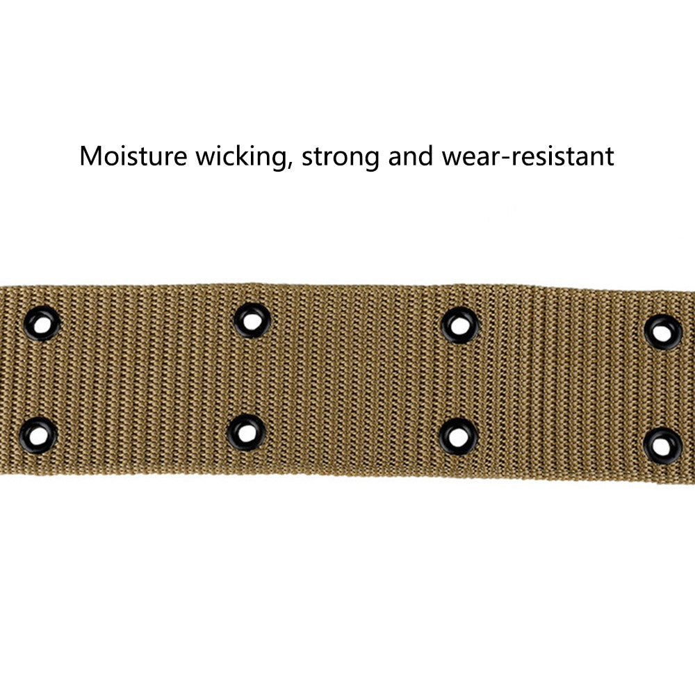 SN-030 125x5.5cm Polypropylene Webbing Belt Student Tactical Training Work Belt with Plastic Buckle