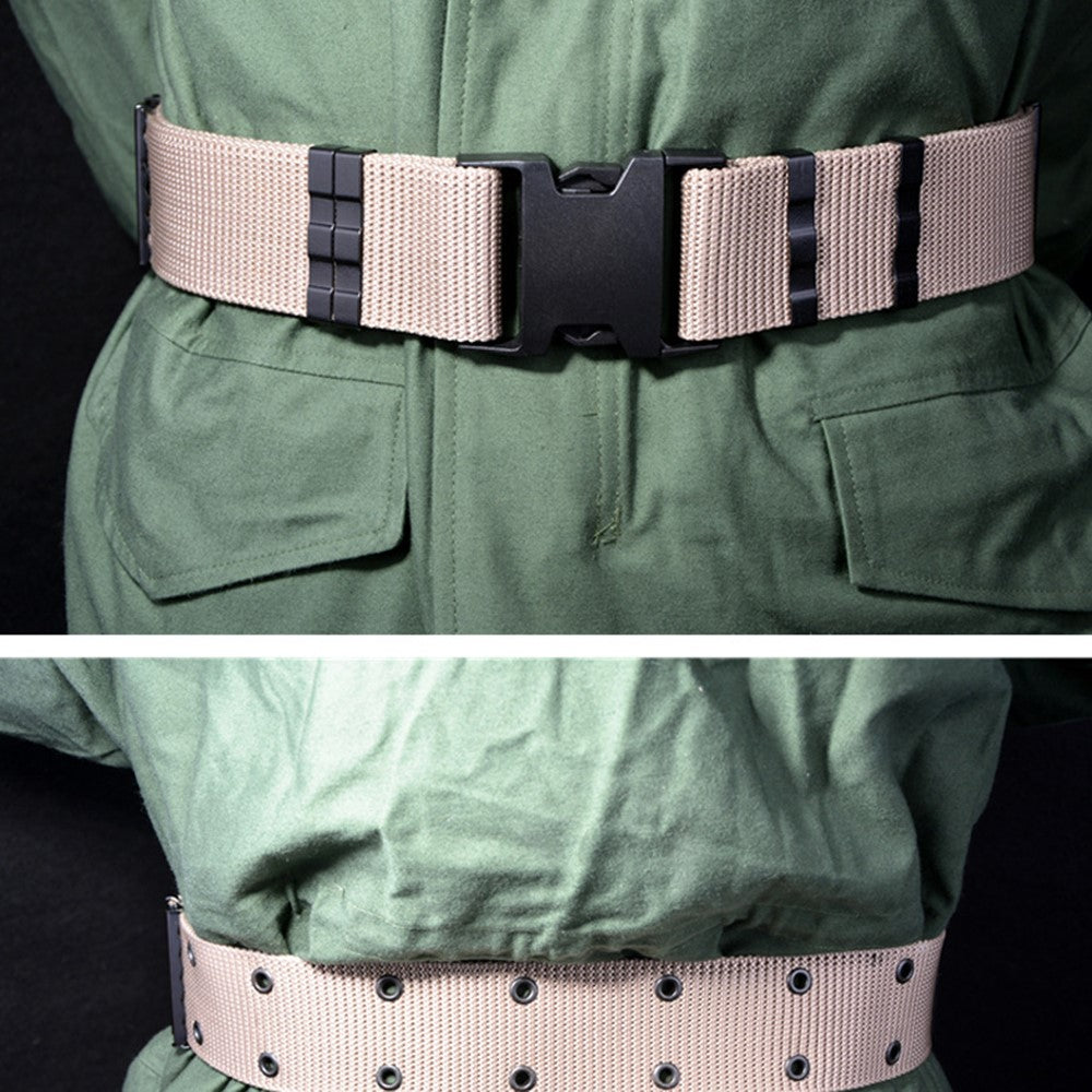 SN-030 125x5.5cm Polypropylene Webbing Belt Student Tactical Training Work Belt with Plastic Buckle