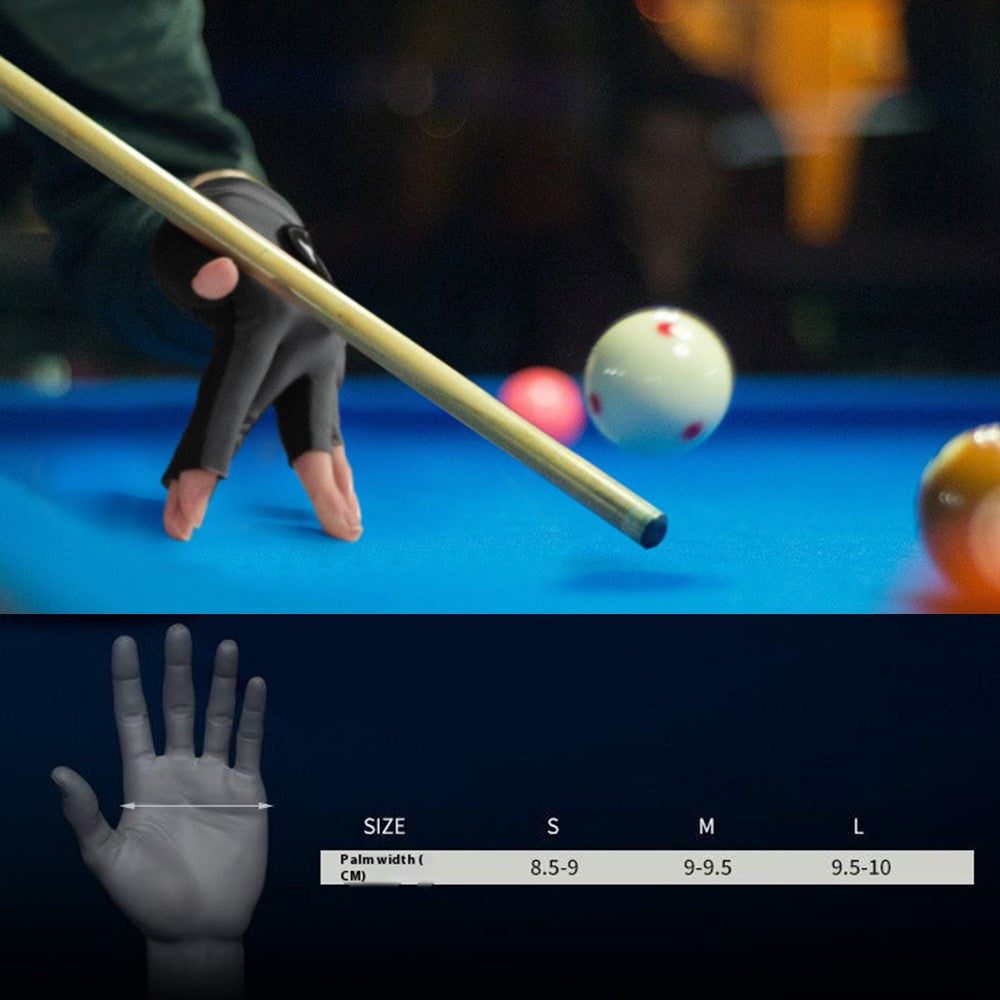 GOLOVEJOY XG82 1Pc Left Hand Billiard Glove Adult Microfiber Anti-skid Snooker Sport Glove