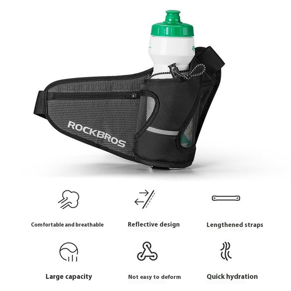 ROCKBROS D45 1L Sports Running Cycling Waist Bag Phone Water Bottle Storage Fanny Pack