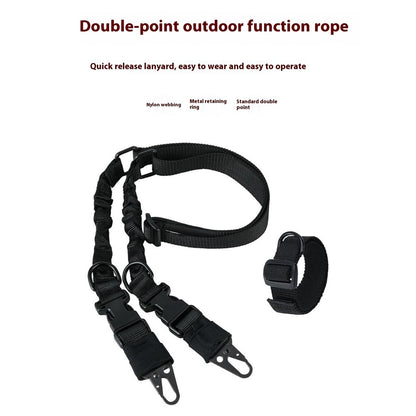 038-1 134-194cm Adjustable Outdoor Gun Sling Two Points Rifle Sling CS Tactical Strap