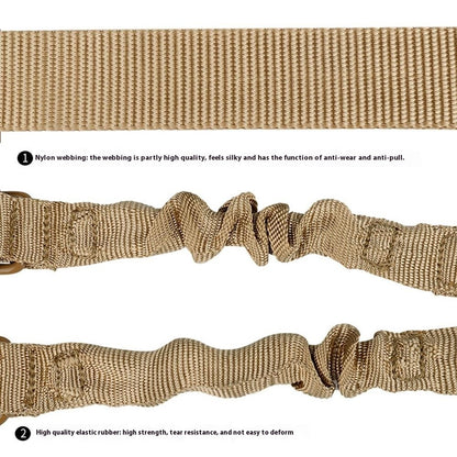 038-1 134-194cm Adjustable Outdoor Gun Sling Two Points Rifle Sling CS Tactical Strap