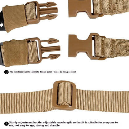038-1 134-194cm Adjustable Outdoor Gun Sling Two Points Rifle Sling CS Tactical Strap