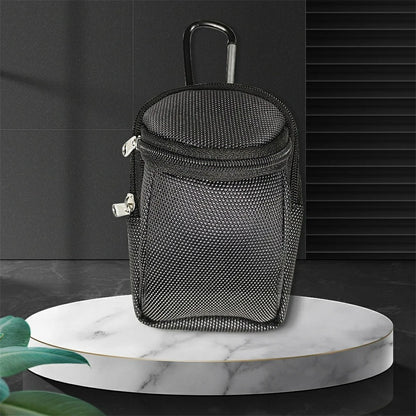 Golf Ball Mini Waist Bag Waterproof Fabric Park Golf Ball Portable Carrying Pouch