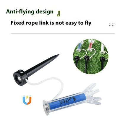 5PCS / Set 7.9cm Golf Tees Magnetic Ball Holder Plastic Tee Training Practice Tool