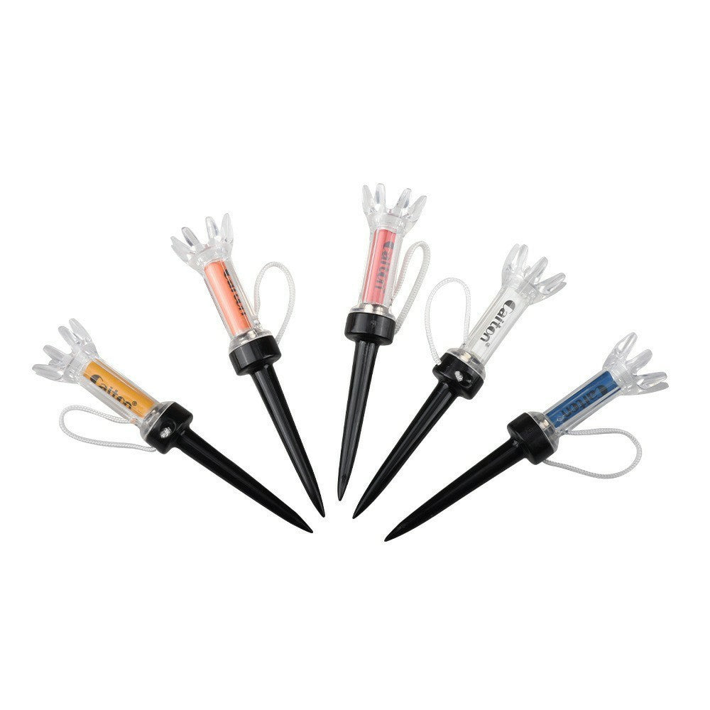 5PCS / Set 7.9cm Golf Tees Magnetic Ball Holder Plastic Tee Training Practice Tool