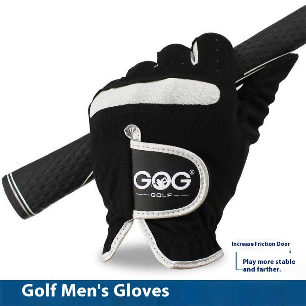 GOG 1Pc Men Golf Glove Soft Microfiber Breathable Sports Gloves for Left  /  Right Hand