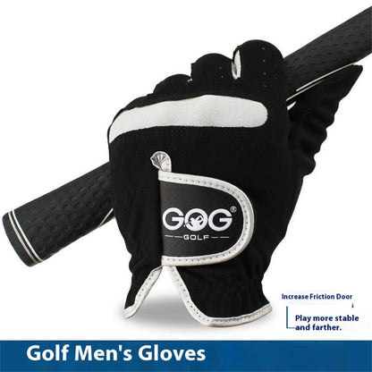 GOG 1Pc Men Golf Glove Soft Microfiber Breathable Sports Gloves for Left  /  Right Hand