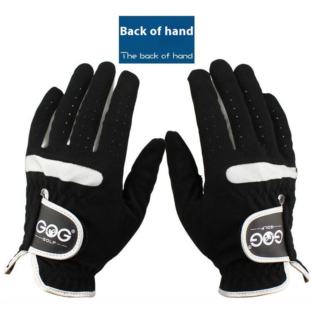 GOG 1Pc Men Golf Glove Soft Microfiber Breathable Sports Gloves for Left  /  Right Hand