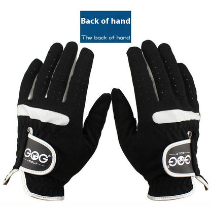 GOG 1Pc Men Golf Glove Soft Microfiber Breathable Sports Gloves for Left  /  Right Hand