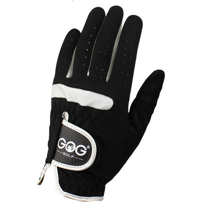 GOG 1Pc Men Golf Glove Soft Microfiber Breathable Sports Gloves for Left  /  Right Hand