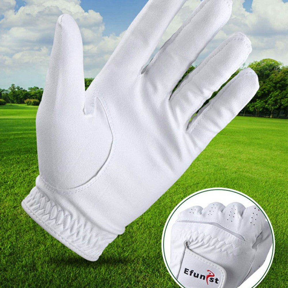 EFUNIST 1Pc Professional Golf Club Training Gloves Nano Microfiber Cloth Breathable Golf Gloves