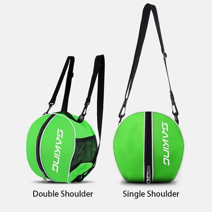 Durable Polyester Fiber Basketball Bag 30cm Sports Training Backpack with Adjustable Shoulder Strap