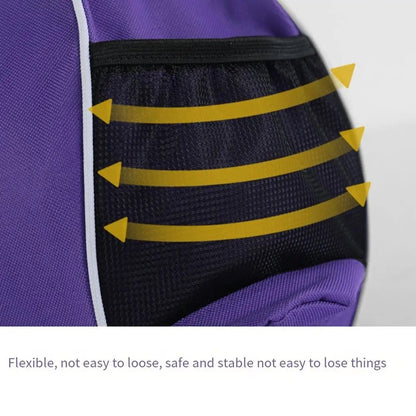 Durable Polyester Fiber Basketball Bag 30cm Sports Training Backpack with Adjustable Shoulder Strap