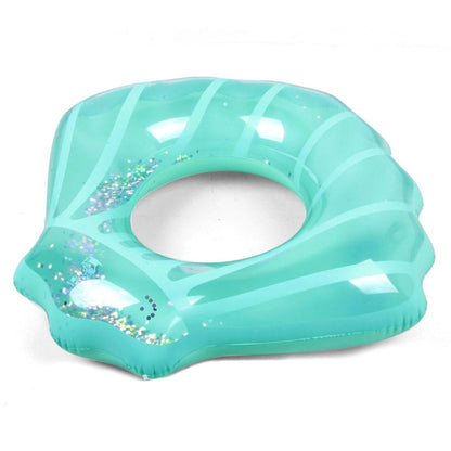 70*80cm Scallop Shell Inflatable Swim Ring Glitter Sequins Summer Swim Tube Inflatable Pool Toy