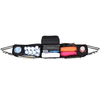 4 Passenger Golf Cart Front Storage Basket No Drill Drink Holder Foldable Organizer Pouch