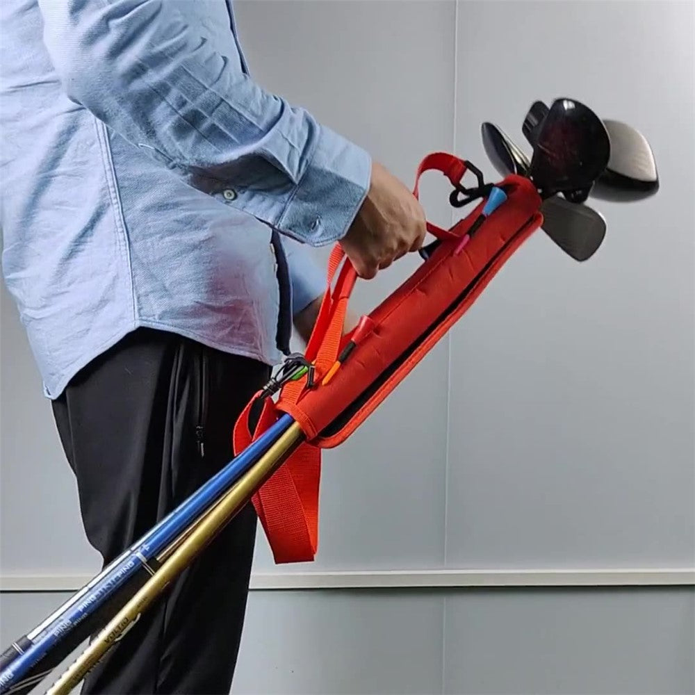 D34221 Lightweight Golf Club Carrier Foldable Golf Bag Portable Golf Club Holder Pouch
