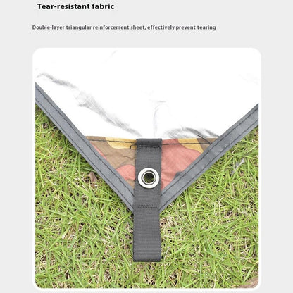 3x5m Outdoor Camouflage Tarp Camping Shelter Sun Shade 210T Waterproof Tent Canopy