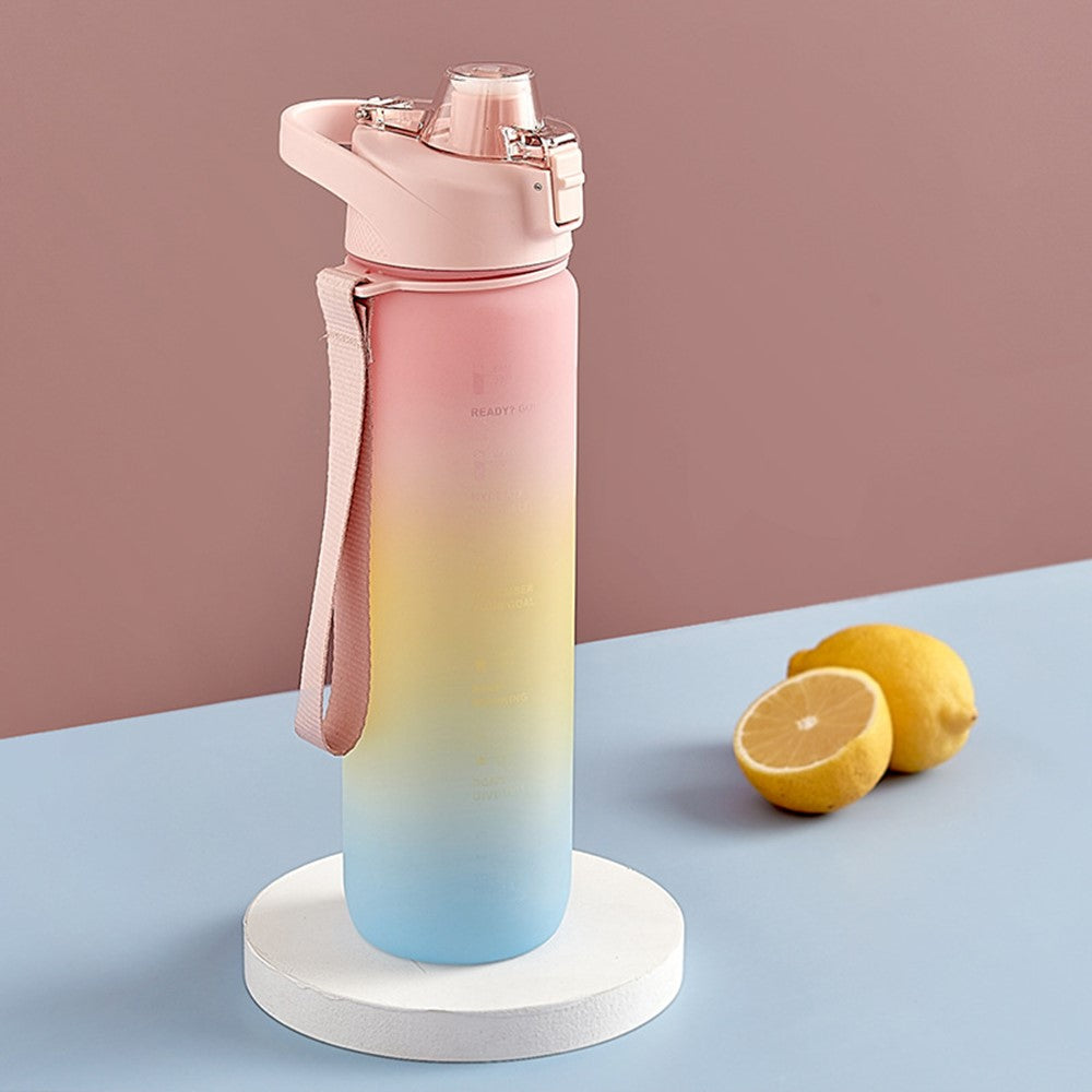 Summer Outdoor Sports PC Water Bottle 1000ml Large Capacity Portable Space Cup (BPA Free, No FDA)