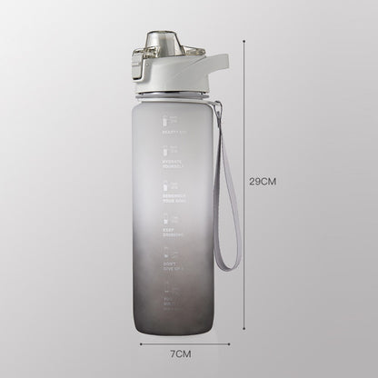 Summer Outdoor Sports PC Water Bottle 1000ml Large Capacity Portable Space Cup (BPA Free, No FDA)