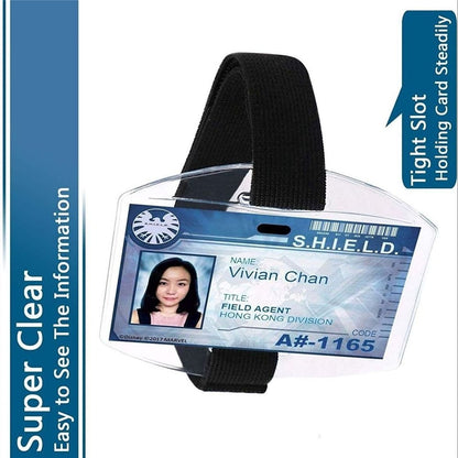 KT01 Armband ID Card Holder Magic Sticker Fastener Adjustable Strap for Outdoor  /  Sports  /  Work