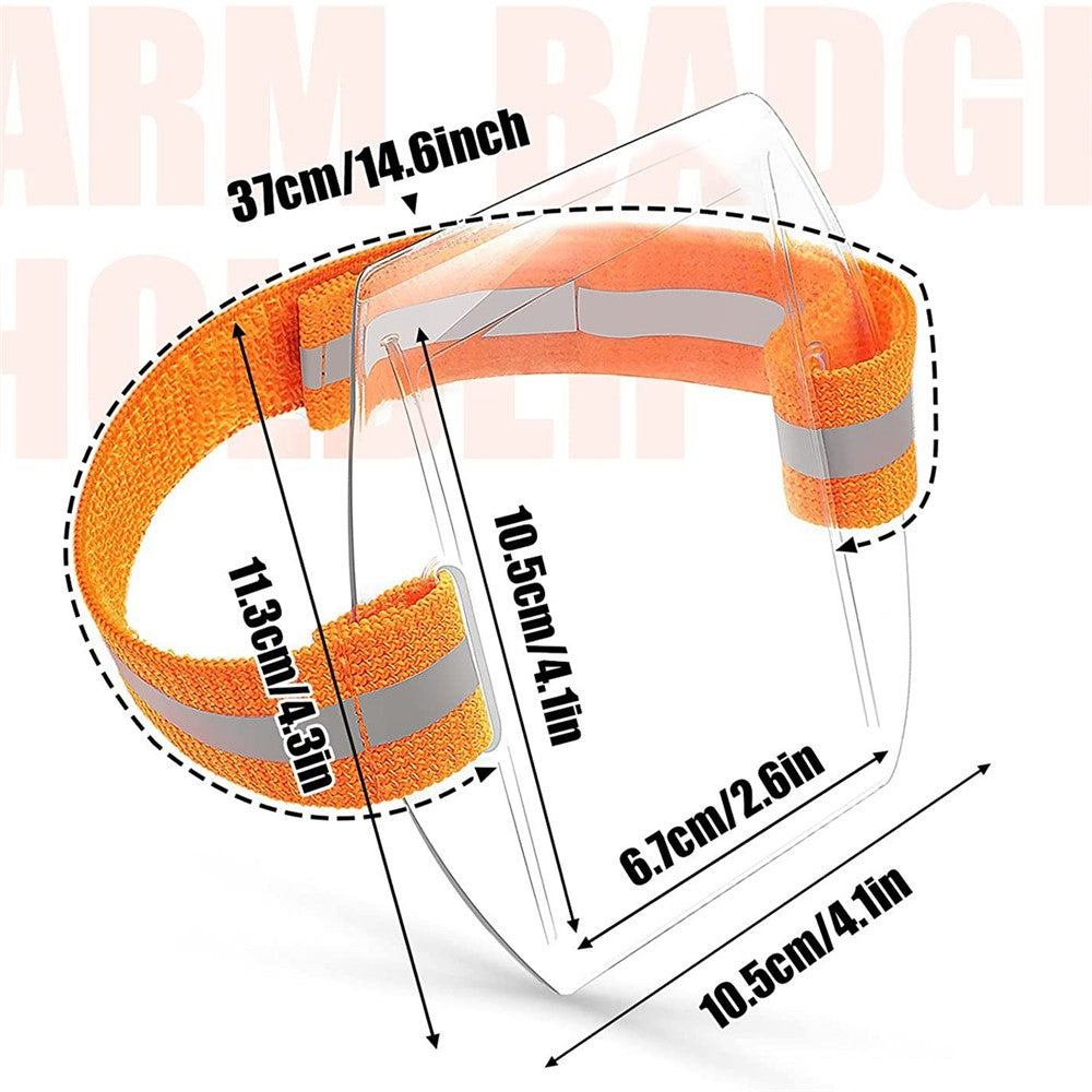 KT01 Armband ID Card Holder Magic Sticker Fastener Adjustable Strap for Outdoor  /  Sports  /  Work