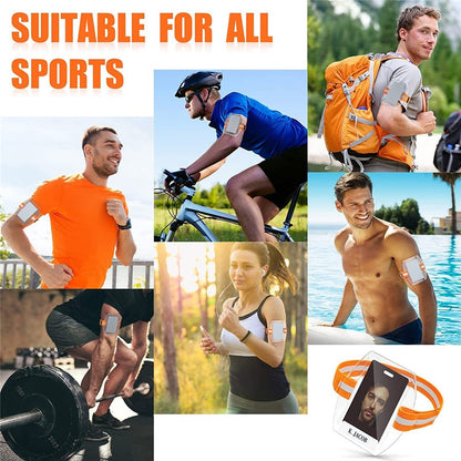KT01 Armband ID Card Holder Magic Sticker Fastener Adjustable Strap for Outdoor  /  Sports  /  Work