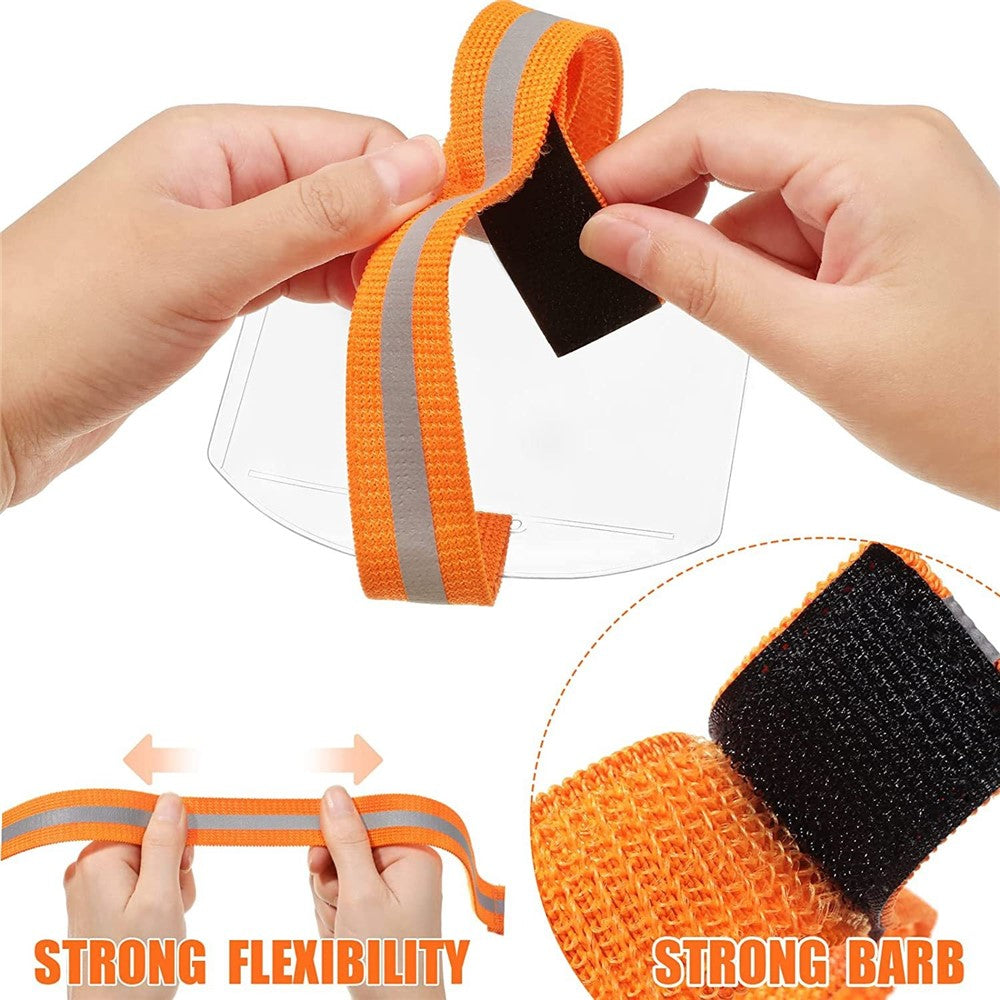KT01 Armband ID Card Holder Magic Sticker Fastener Adjustable Strap for Outdoor  /  Sports  /  Work